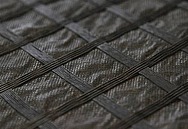 Geogrid polyester PS 100/100 with a substrate
