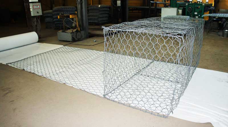 Gabions with reinforcing panel 6x2x1 PVC